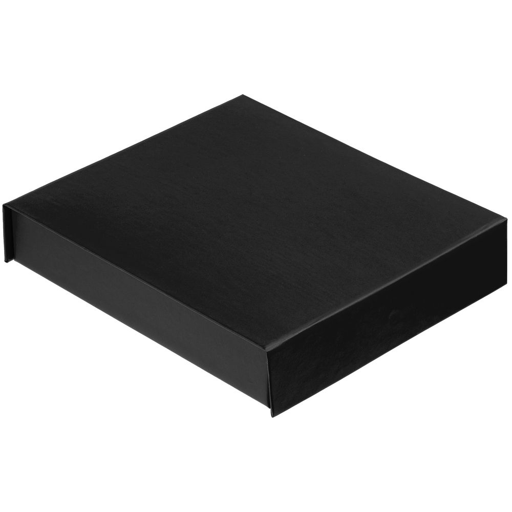 Коробка Latern для аккумулятора 5000 мАч и флешки, черная, черный, переплетный картон; покрытие софт-тач