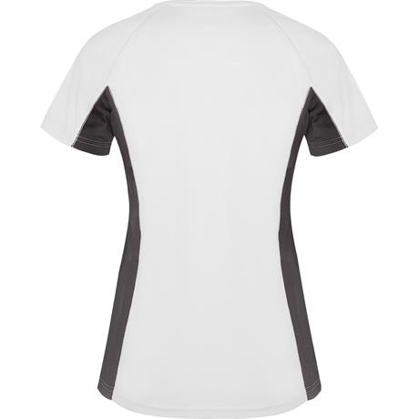 Спортивная футболка SHANGHAI WOMAN женская, БЕЛЫЙ/ТЕМНЫЙ ГРАФИТ 2XL, белый/темный графит