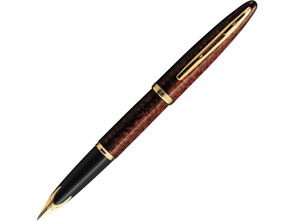 Ручка перьевая «Carene Amber GT F», черный, красный, металл