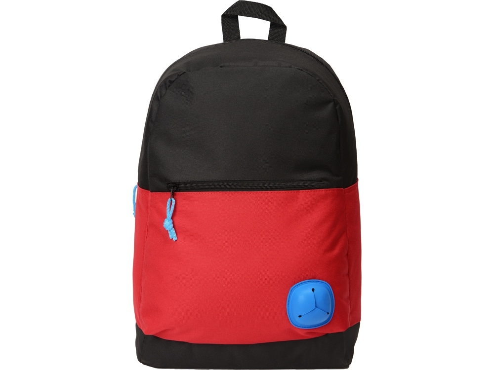 Рюкзак «Chap», черный, красный, голубой, полиэстер