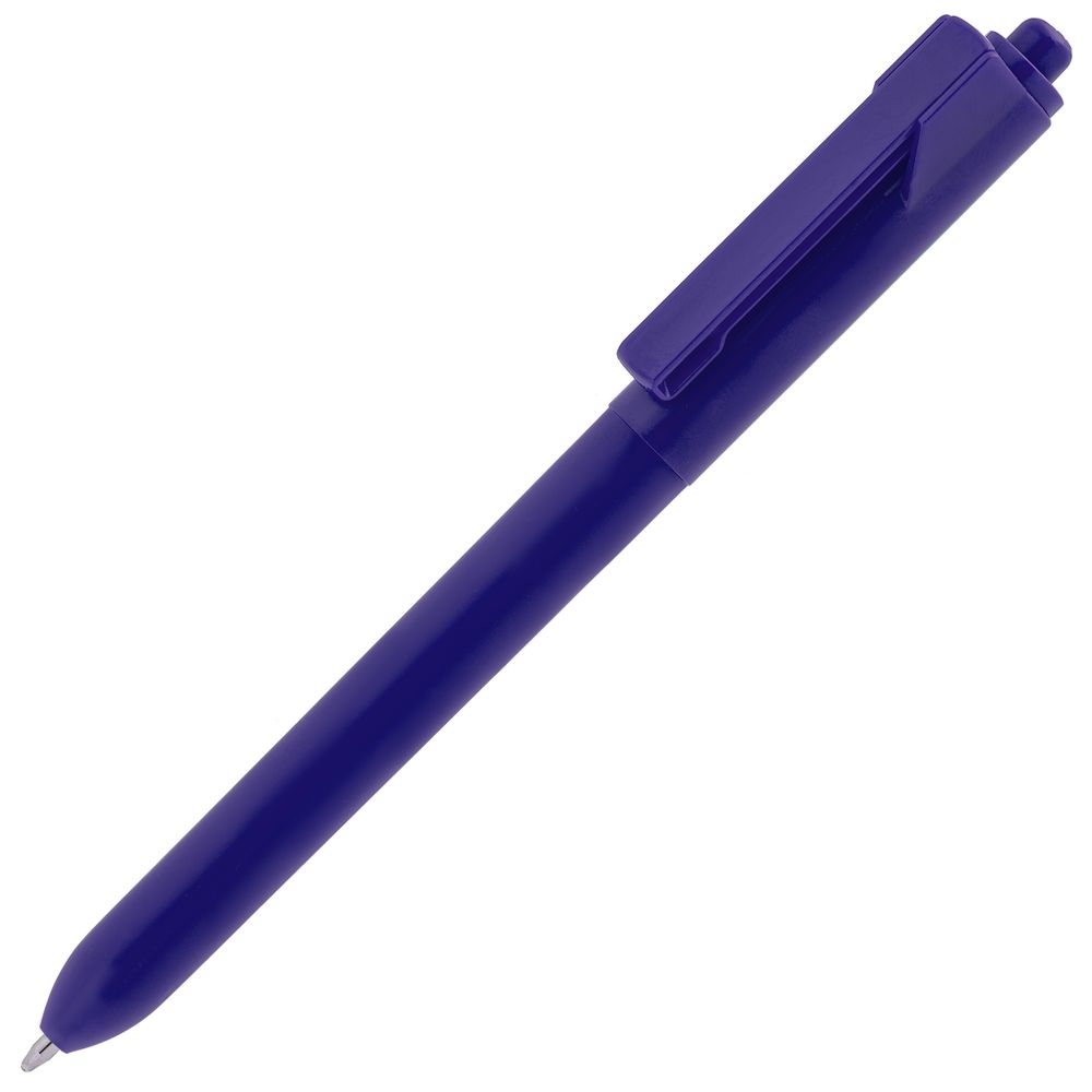 Ручка шариковая Hint, синяя, синий, пластик