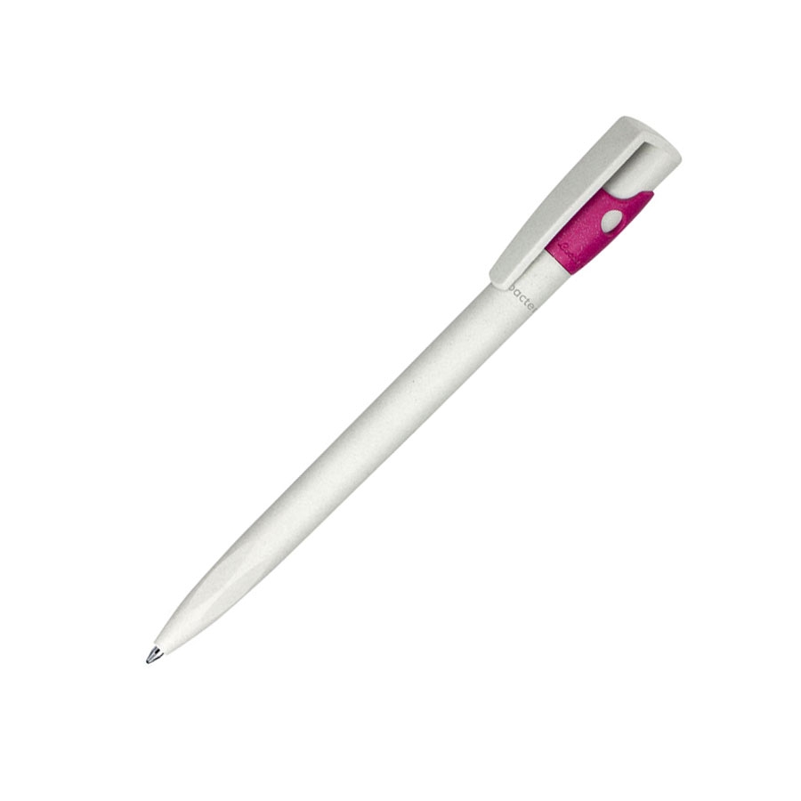Ручка шариковая KIKI EcoLine SAFE TOUCH, розовый, пластик, белый, розовый, пластик ecoline, пластик антибактериальный