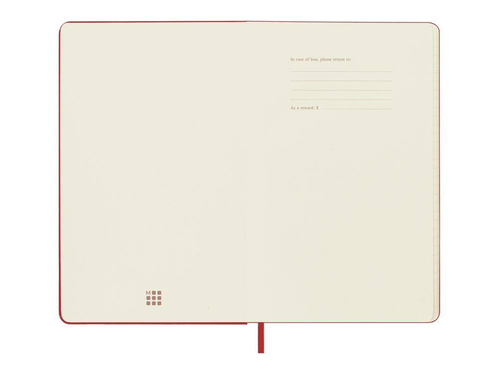 Записная книжка датированная А5 (Large) Classic на 2024 г., красный, полипропилен