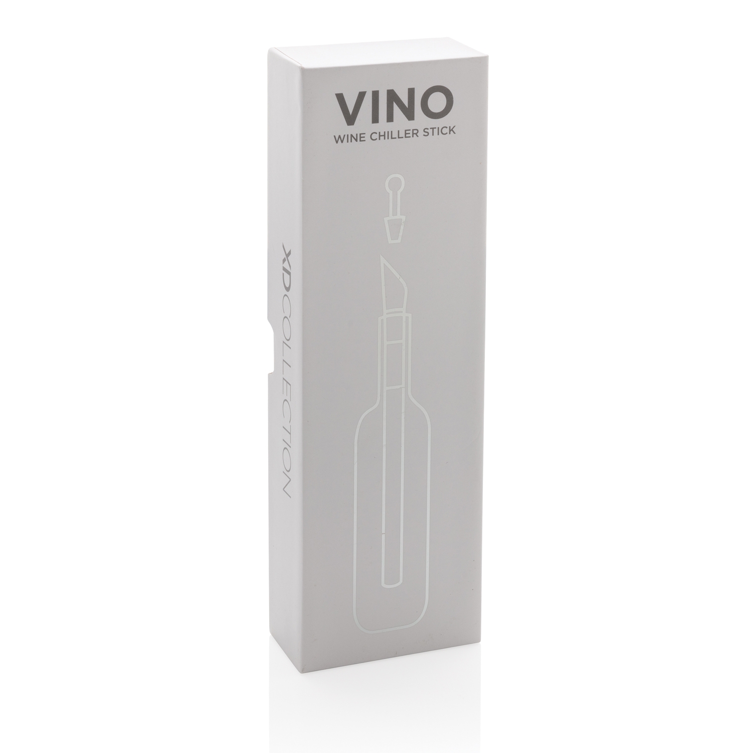 Охладитель для вина Vino, серебристый, нержавеющая сталь; силикон
