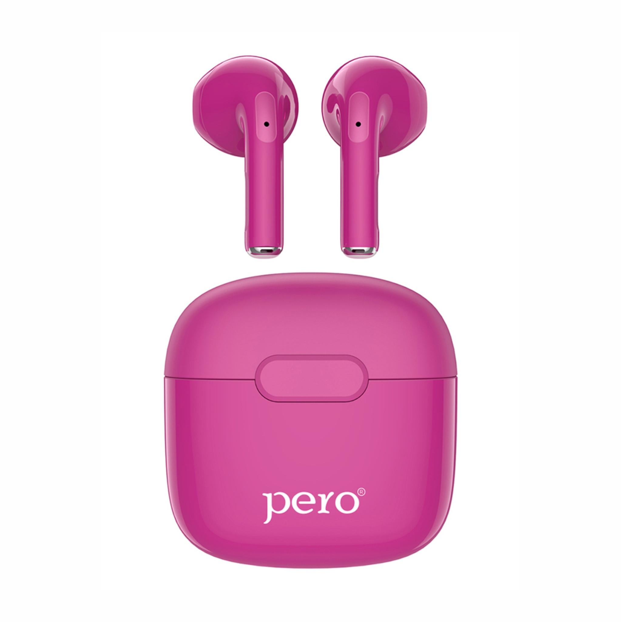 Наушники True Wireless PERO TWS05 COLORFUL, розовый, розовый
