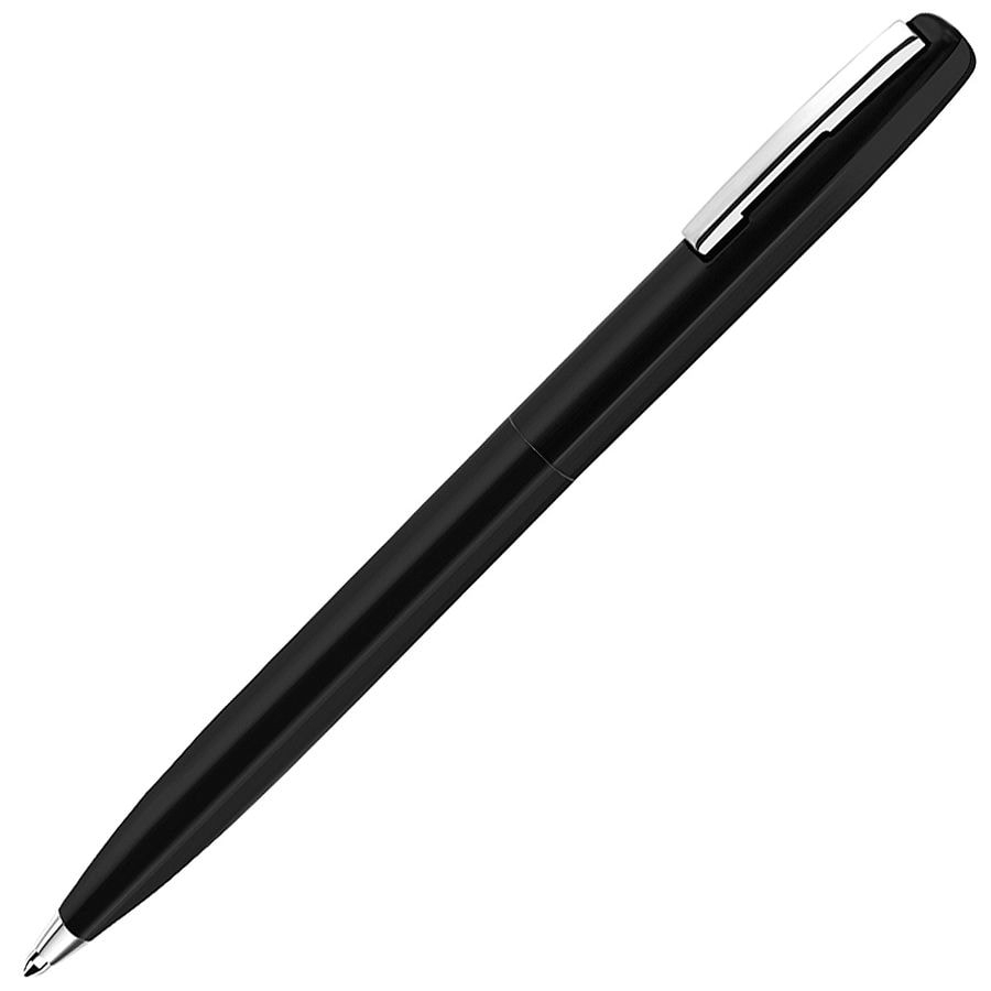 CLICKER, ручка шариковая, черный, металл, черный, нержавеющая сталь