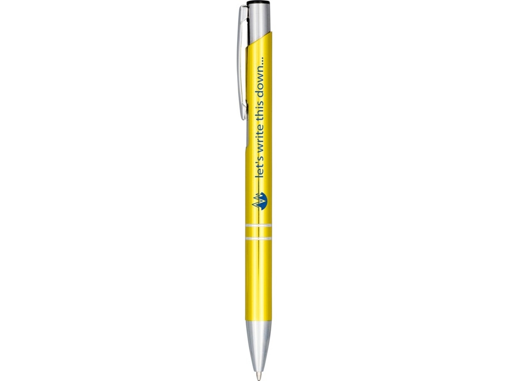 Ручка металлическая шариковая «Moneta» с анодированным покрытием, желтый, алюминий