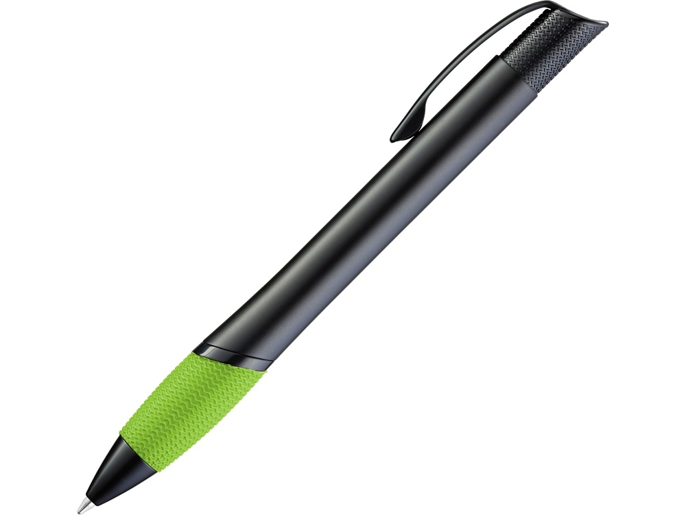 Ручка шариковая металлическая «Opera М», черный, зеленый, металл, каучук