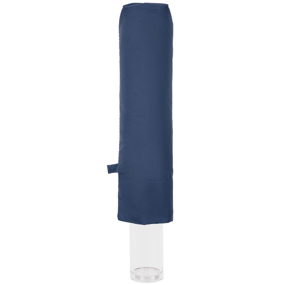 Зонт складной Fillit, темно-синий, синий, купол - эпонж; каркас - сталь; ручка - пластик