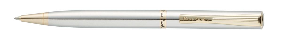 Ручка шариковая Pierre Cardin ECO, цвет - стальной. Упаковка Е, серебристый, нержавеющая сталь, ювелирная латунь