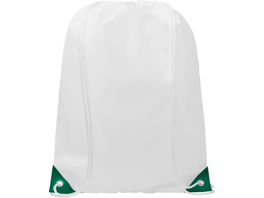 Рюкзак «Oriole» с цветными углами, зеленый, полиэстер