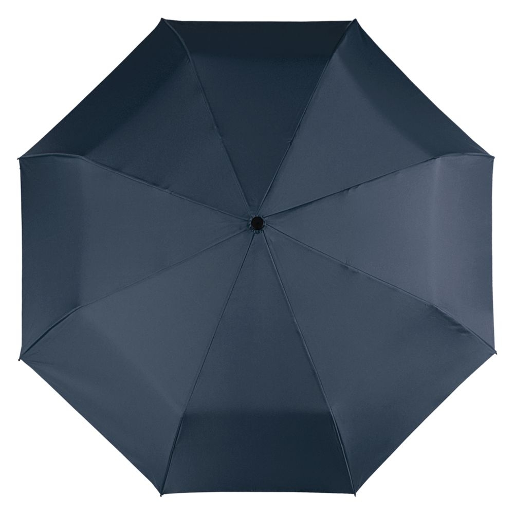 Складной зонт Magic с проявляющимся рисунком, темно-синий, синий, купол - эпонж, 190t; ручка - пластик; спицы - стеклопластик