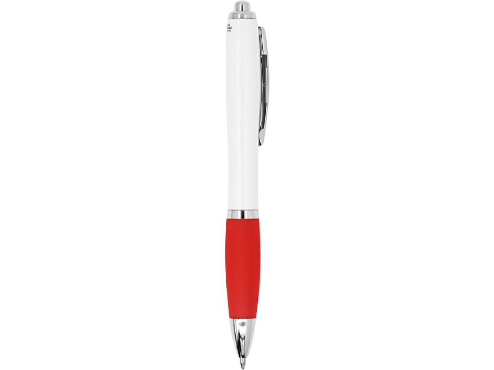 Ручка пластиковая шариковая с антибактериальным покрытием CARREL, красный, пластик