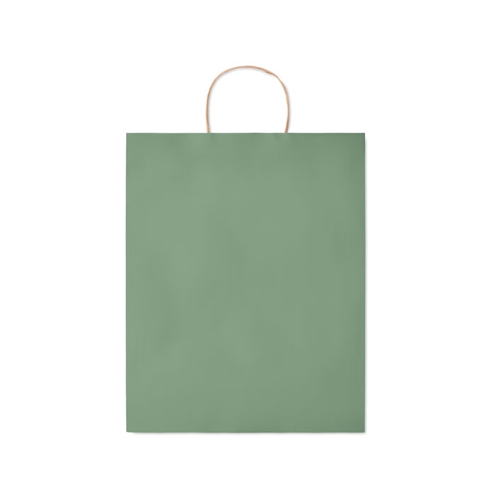 Подарочный пакет больш 90 г/м&#178;, зеленый, бумага
