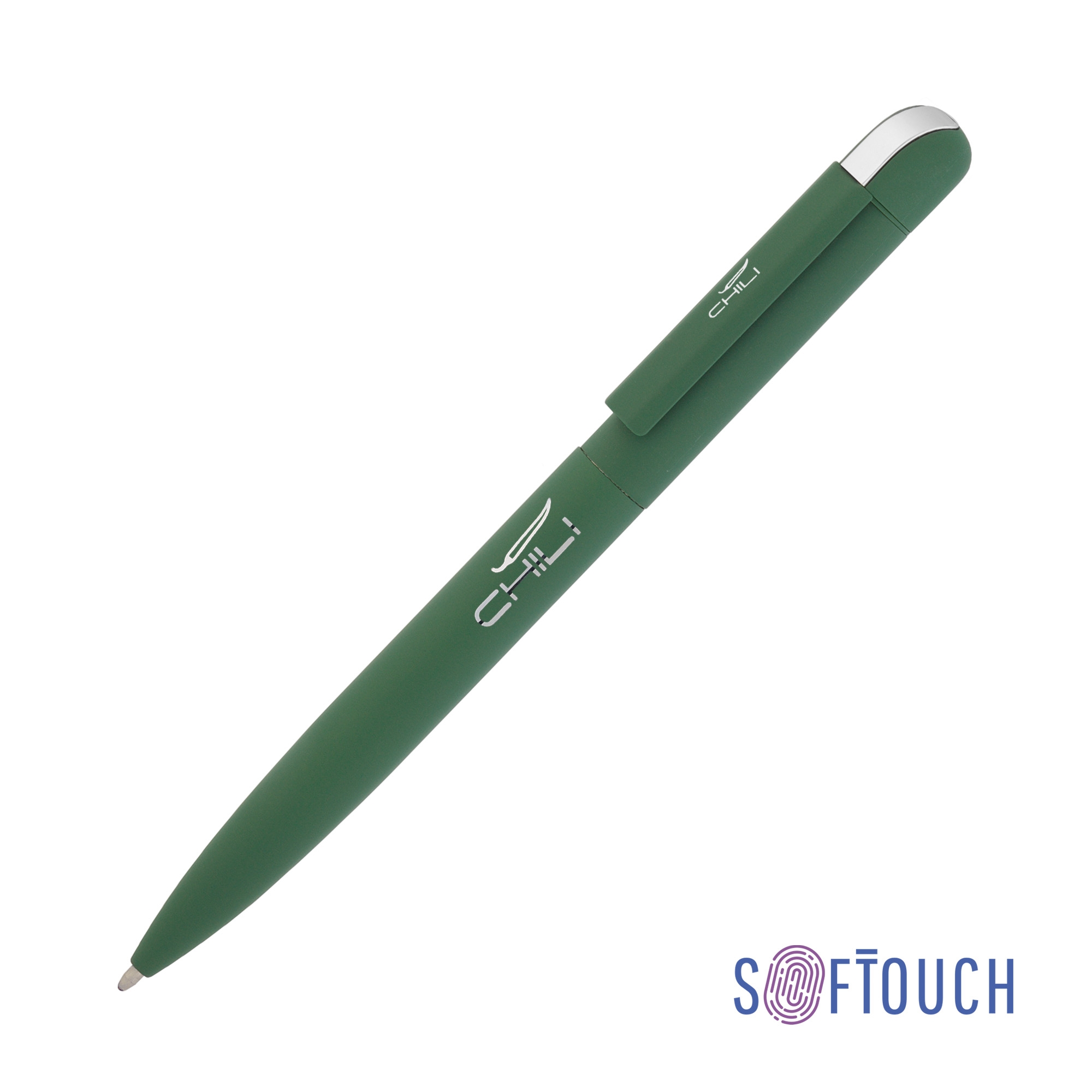 Ручка шариковая "Jupiter", покрытие soft touch, зеленый, металл/soft touch