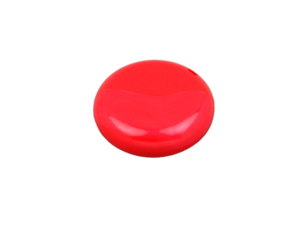 USB 2.0- флешка промо на 32 Гб круглой формы, красный, пластик