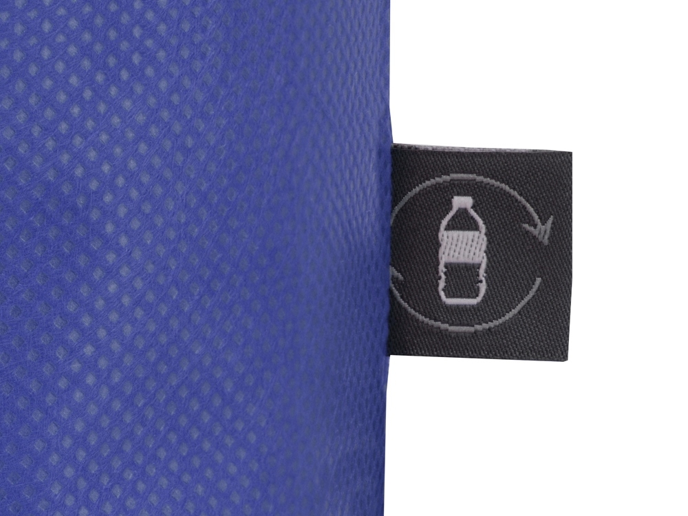 Сумка-шоппер Reviver из нетканого переработанного материала RPET, синий, нетканый материал