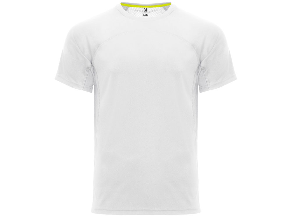 Спортивная футболка «Monaco» унисекс, белый, полиэстер