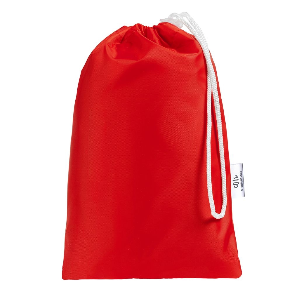 Дождевик «Мантия величия», красный, красный, полиэстер 100%, плотность 60 г/м²; таффета