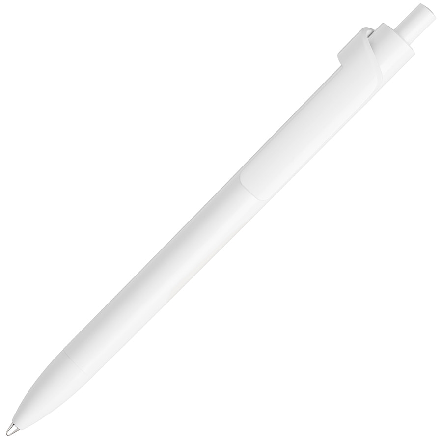 Ручка шариковая FORTE SAFETOUCH, белый, антибактериальный пластик, белый, пластик