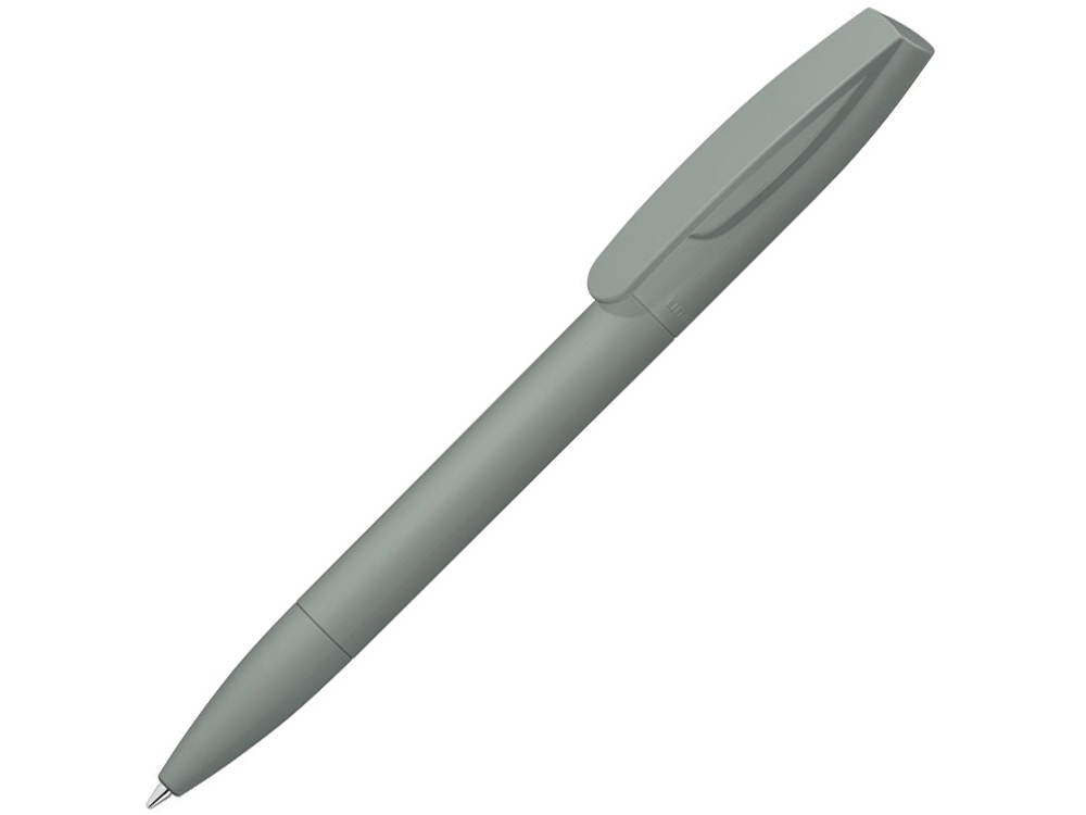 Ручка шариковая пластиковая «Coral Gum », soft-touch, серый, soft touch