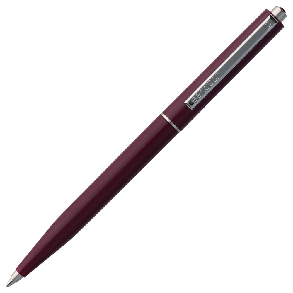 Ручка шариковая Senator Point, ver.2, бордовая, бордовый, пластик; металл