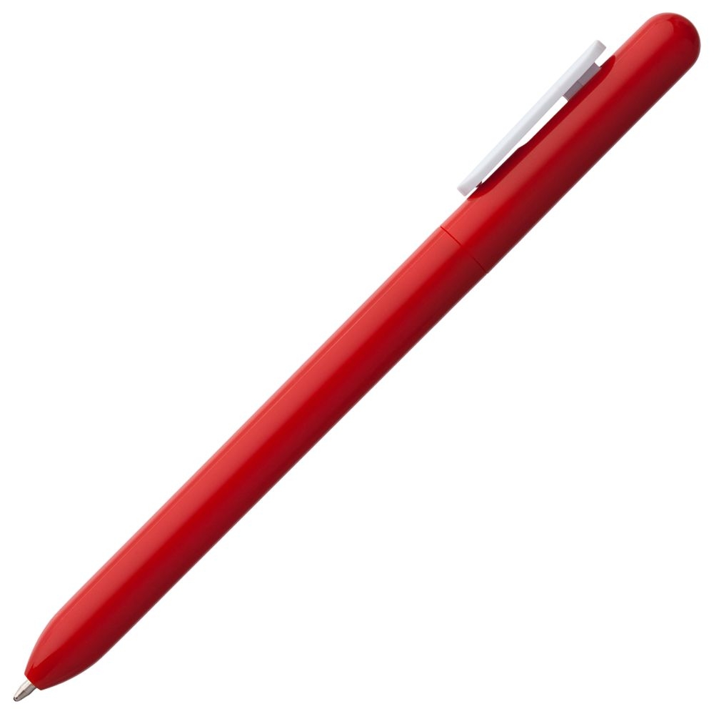 Ручка шариковая Swiper, красная с белым, белый, красный, пластик