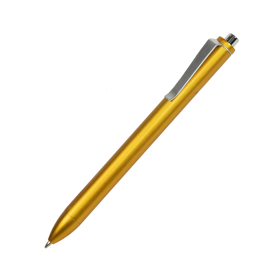 M2, ручка шариковая, желтый, пластик, металл, желтый, пластик, металл