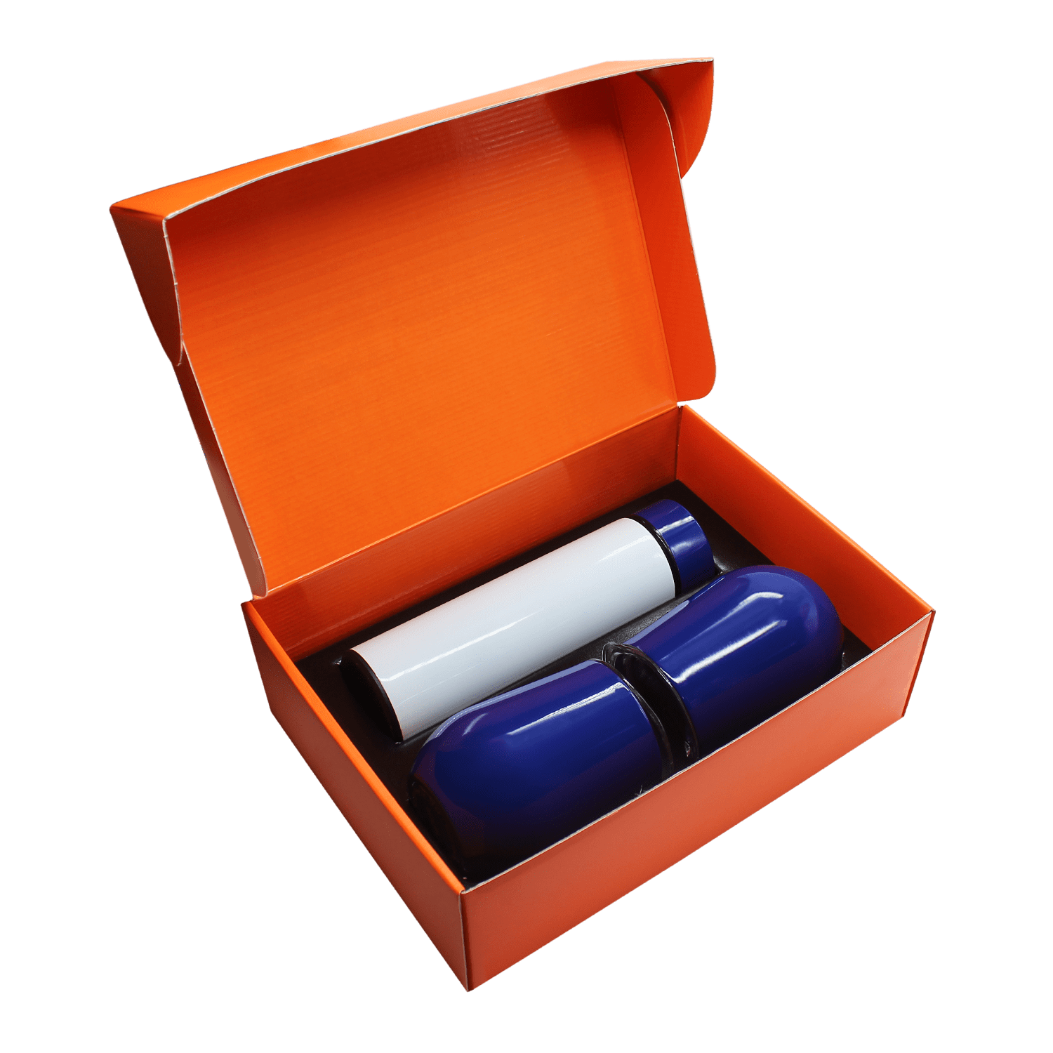 Набор Hot Box Duo C2W B (белый с синим), синий, металл, микрогофрокартон