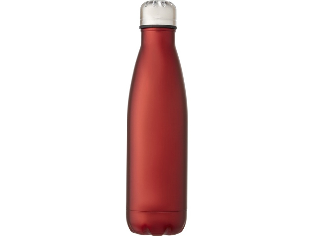 Термобутылка «Cove» с вакуумной изоляцией, красный, металл