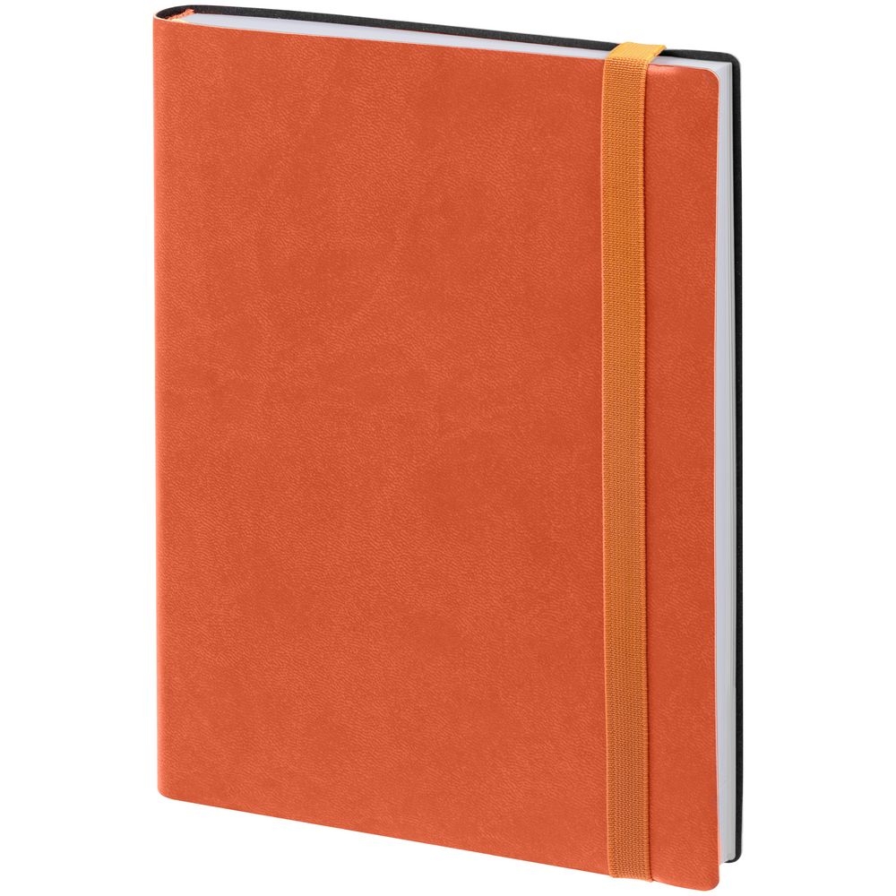 Ежедневник Vivian ver.1, недатированный, оранжевый, оранжевый, кожзам