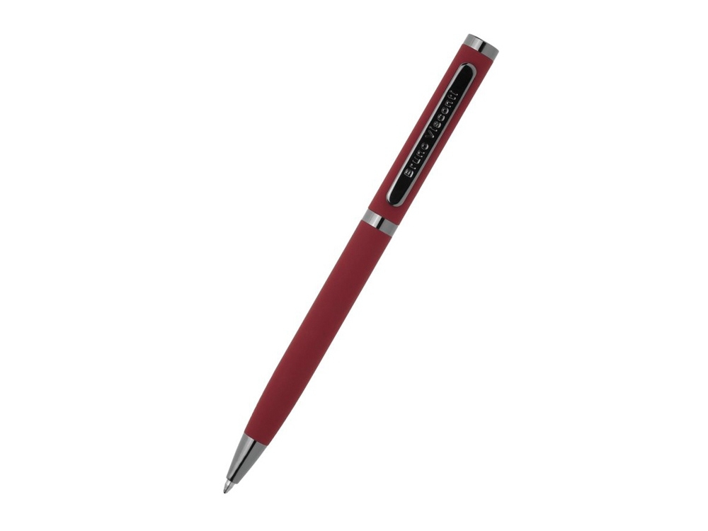 Ручка металлическая шариковая «Firenze», софт-тач, красный, soft touch