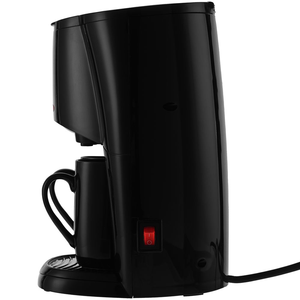 Электрическая кофеварка Vivify, черная, черный
