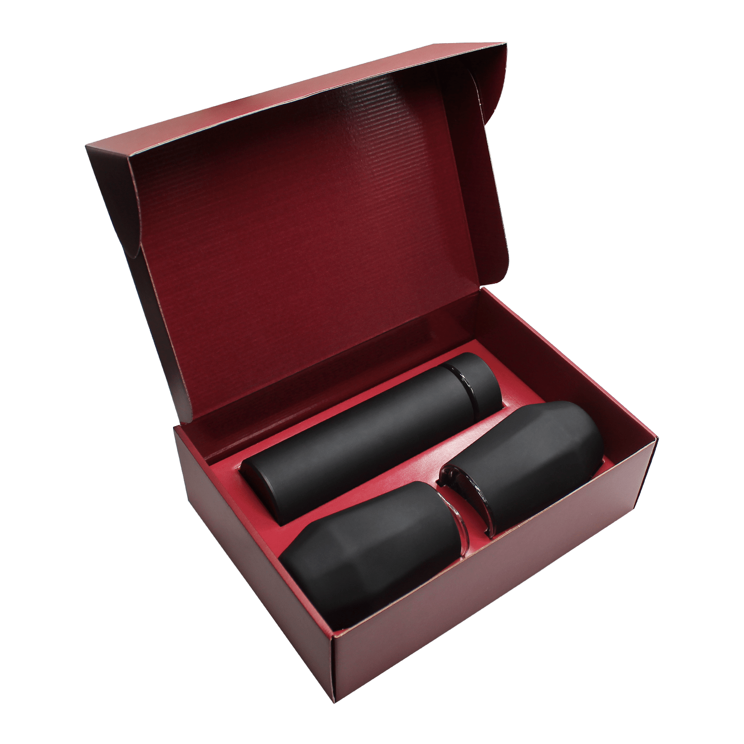 Набор Hot Box E2 (софт-тач) (черный), черный, металл, микрогофрокартон