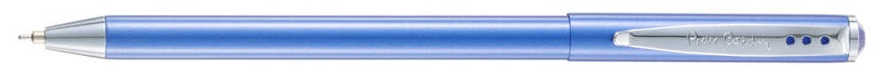 Ручка шариковая Pierre Cardin ACTUEL. Цвет - синий металлик. Упаковка Р-1, нержавеющая сталь, алюминий
