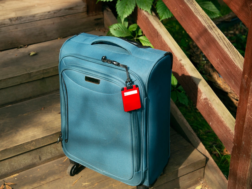 Бирка для багажа «Taggy», синий, пластик