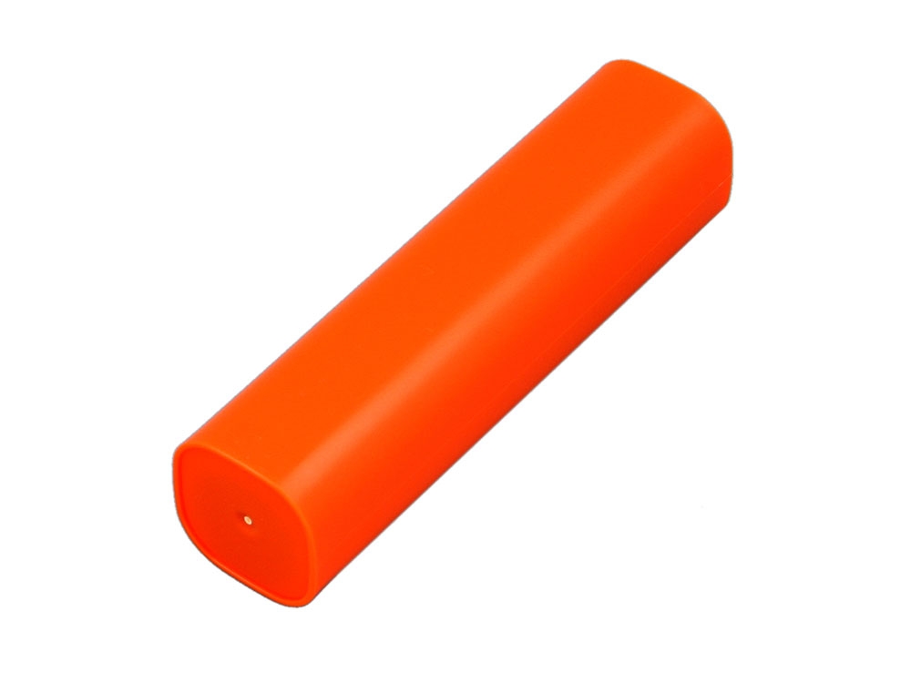 Внешний аккумулятор «Digi» прямоугольной формы, 2600 mAh, оранжевый, пластик