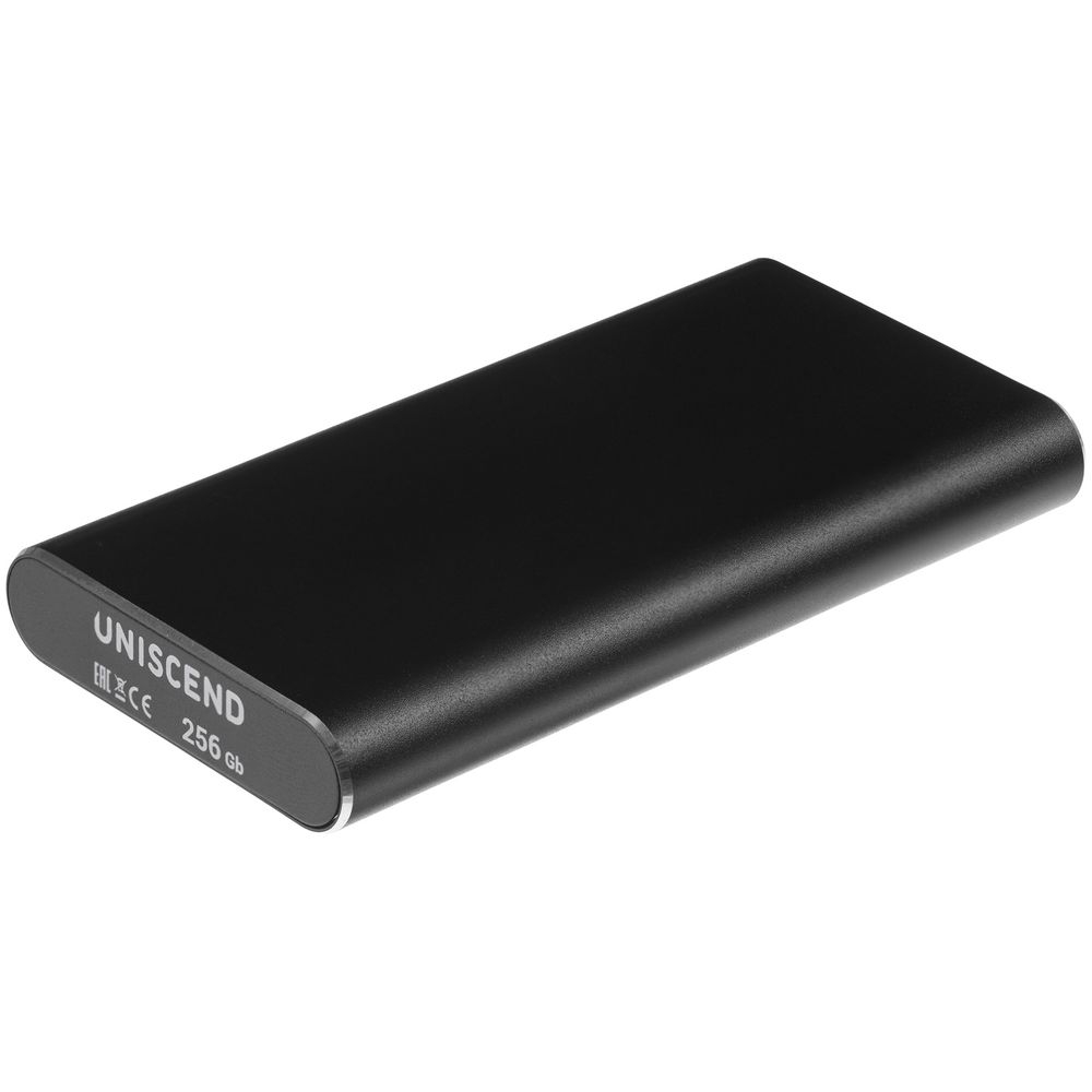 Портативный внешний диск SSD Uniscend Drop, 256 Гб, черный, черный, алюминий