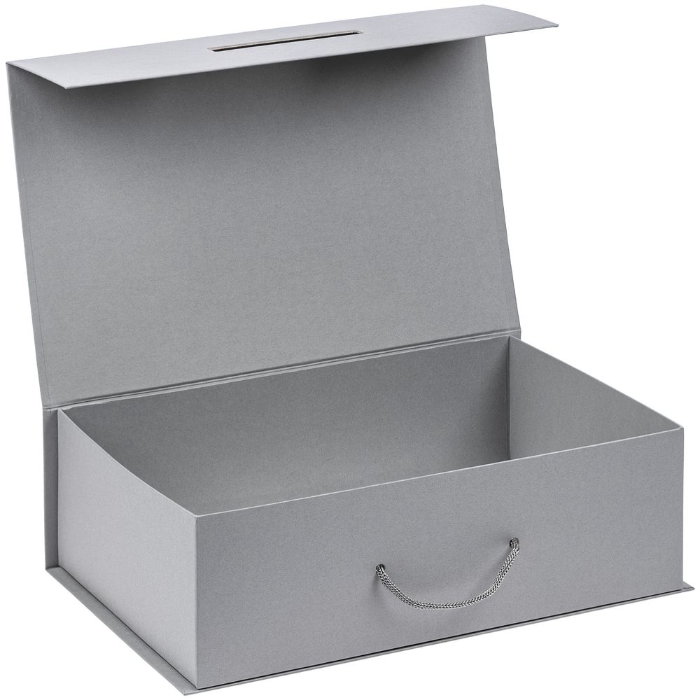 Коробка Big Case, серая, серый, картон