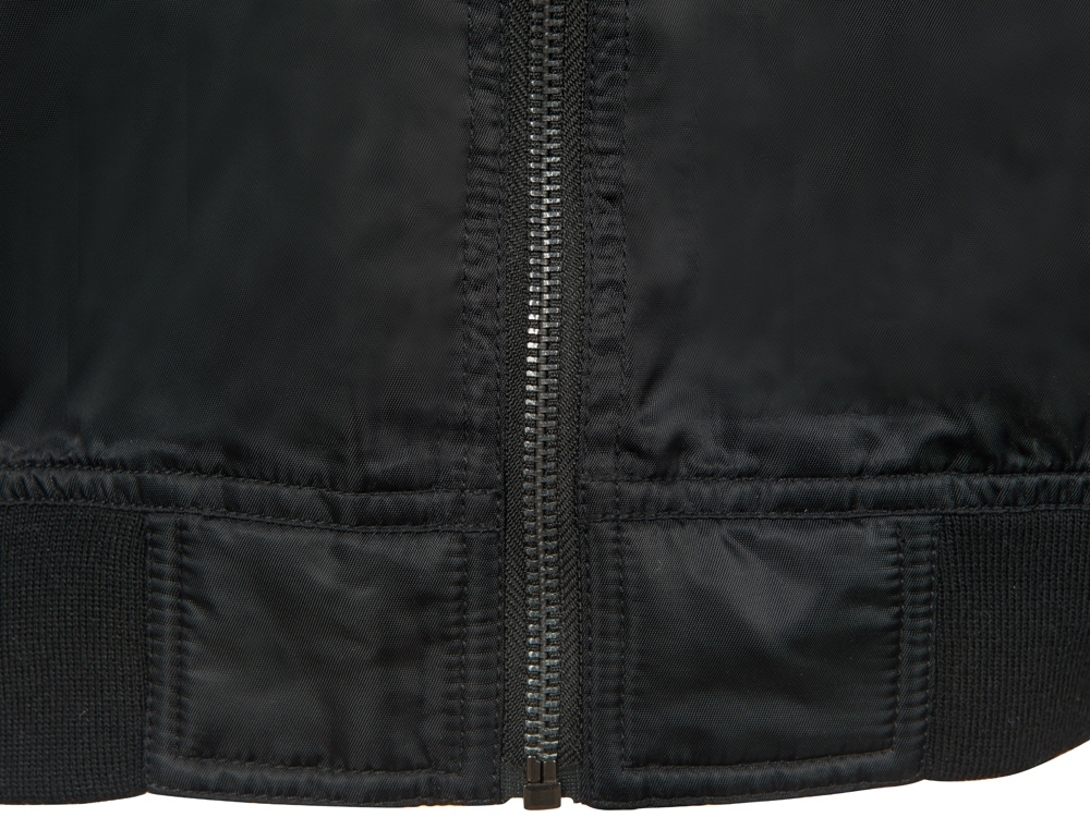 Куртка бомбер «Antwerpen» унисекс, черный, полиэстер, твил