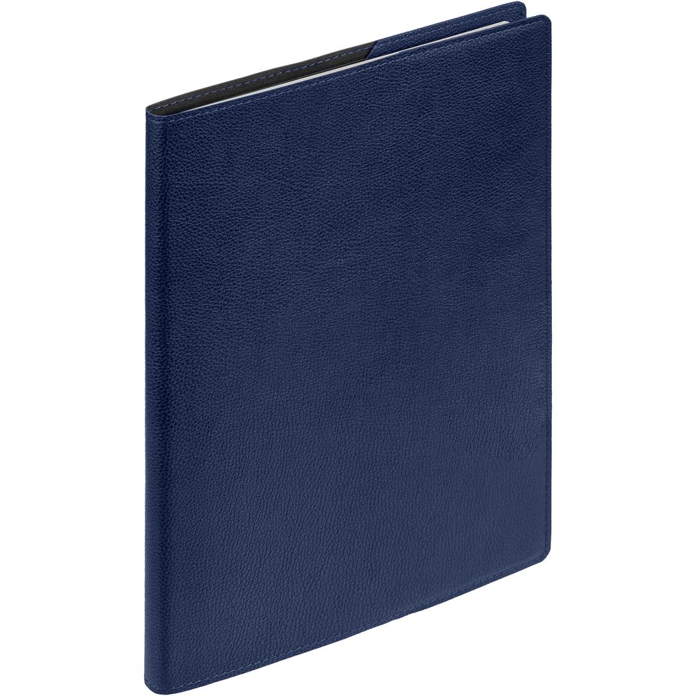 Ежедневник в суперобложке Brave Book, недатированный, темно-синий, синий, кожзам