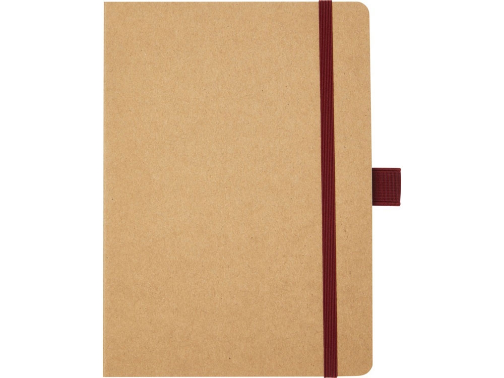 Блокнот В6 «Berk» из переработанной бумаги, красный, бумага, переработанный картон/бумага