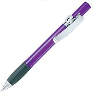 ALLEGRA TC, ручка шариковая, прозрачный сиреневый/хром, пластик/металл, фиолетовый, пластик, метал