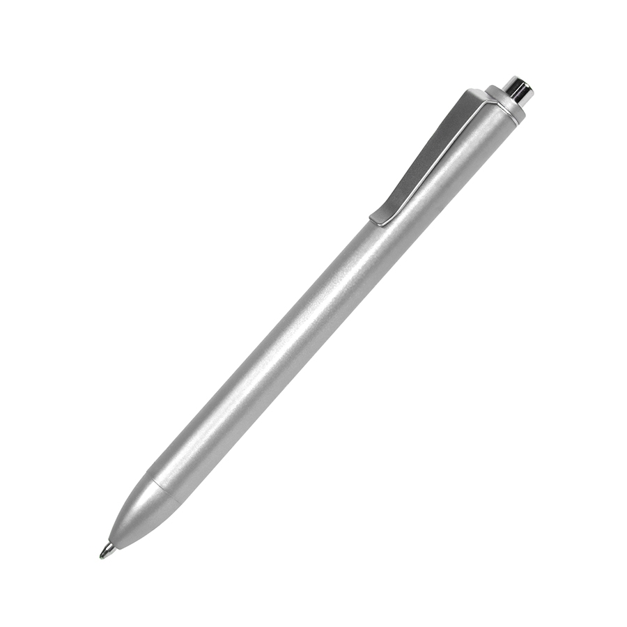 M2, ручка шариковая, серебристый, пластик, металл, серебристый, пластик, металл