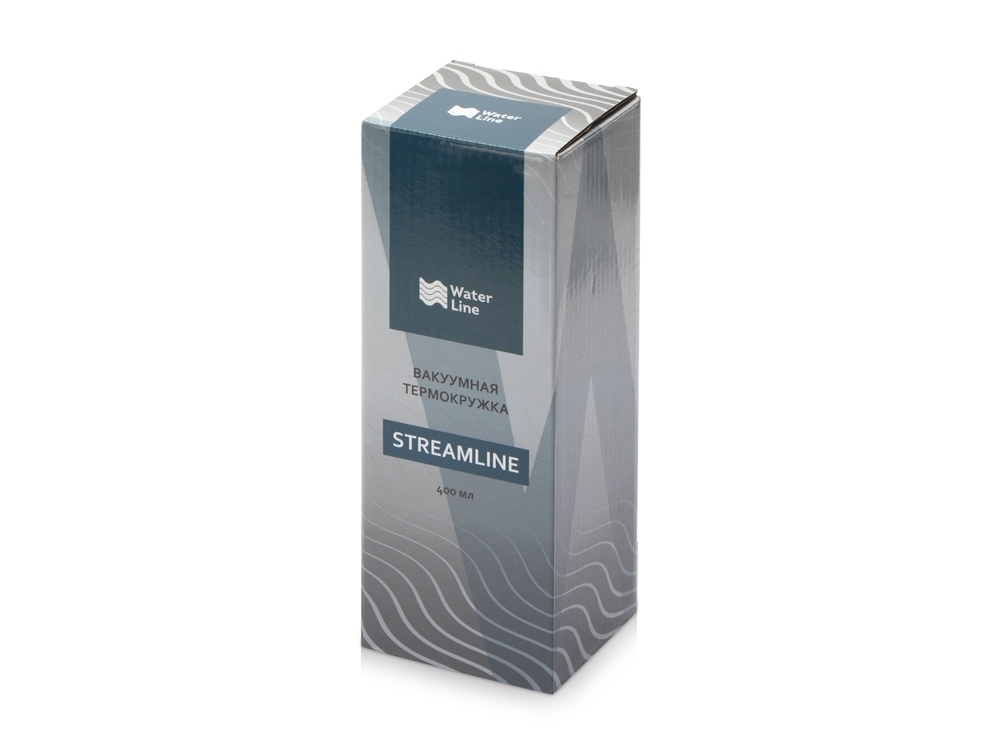 Вакуумная герметичная термокружка «Streamline» с покрытием soft-touch, белый, металл, soft touch