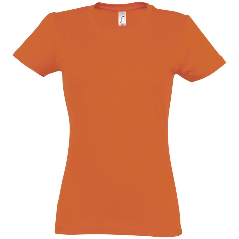 Футболка женская Imperial Women 190, оранжевая, оранжевый, хлопок