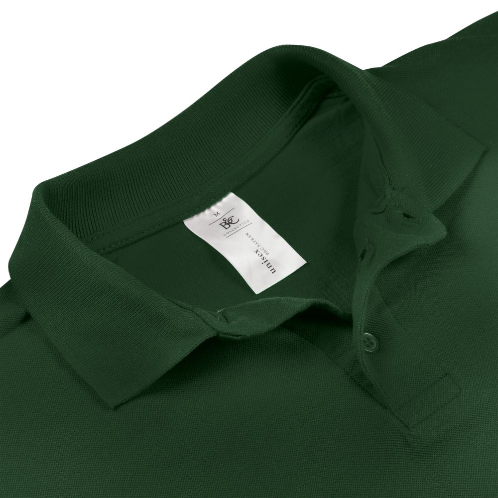 Рубашка поло Safran темно-зеленая, зеленый, хлопок