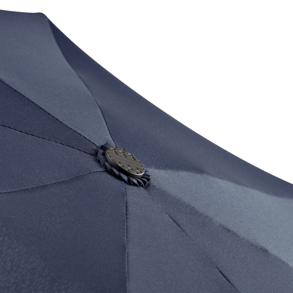 Зонт складной Profile, темно-синий, синий, сталь, купол - эпонж; ручка - пластик; каркас - стеклопластик