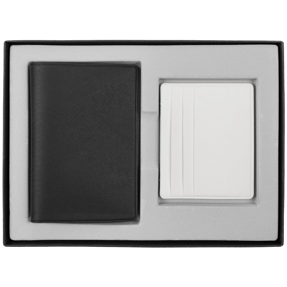 Набор Devon Mini, белый с черным, черный, белый, искусственная кожа; картон