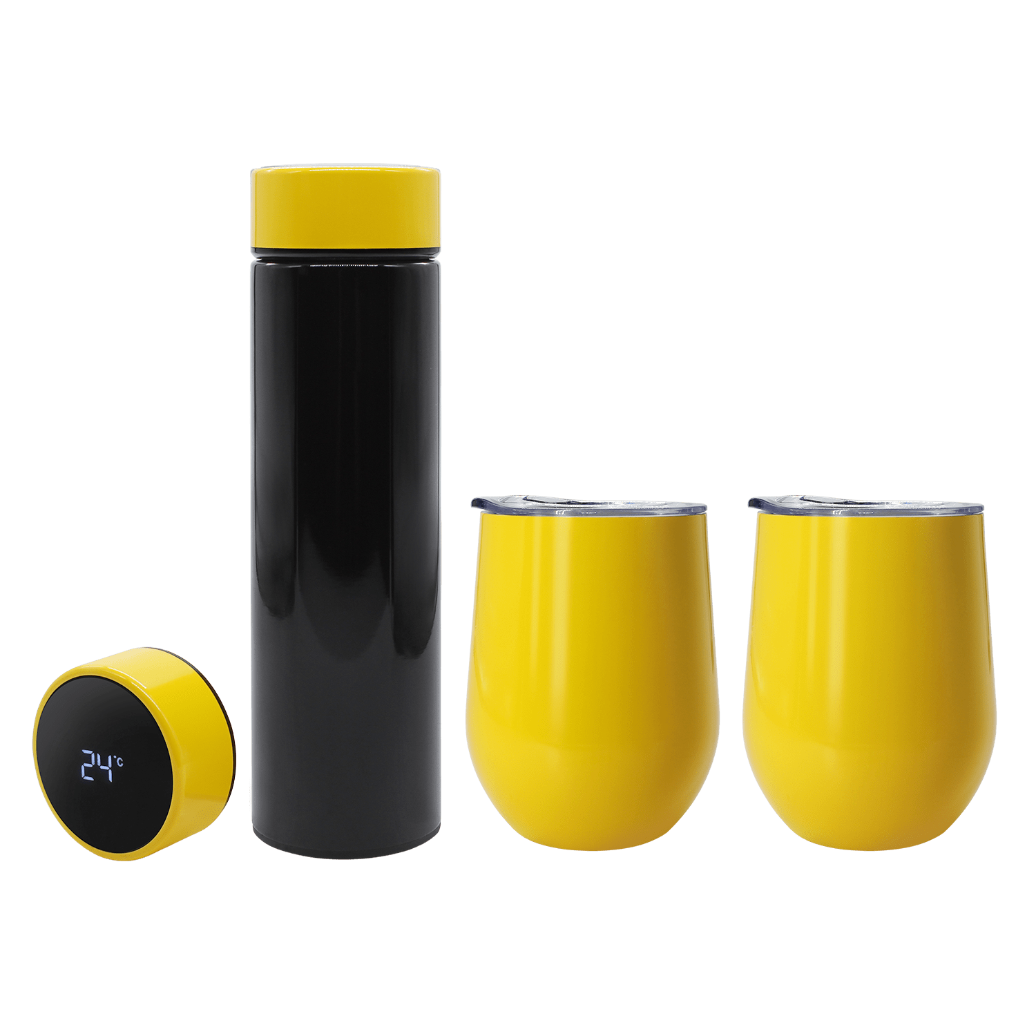 Набор Hot Box Duo C2W G (черный с желтым), черный, металл, микрогофрокартон